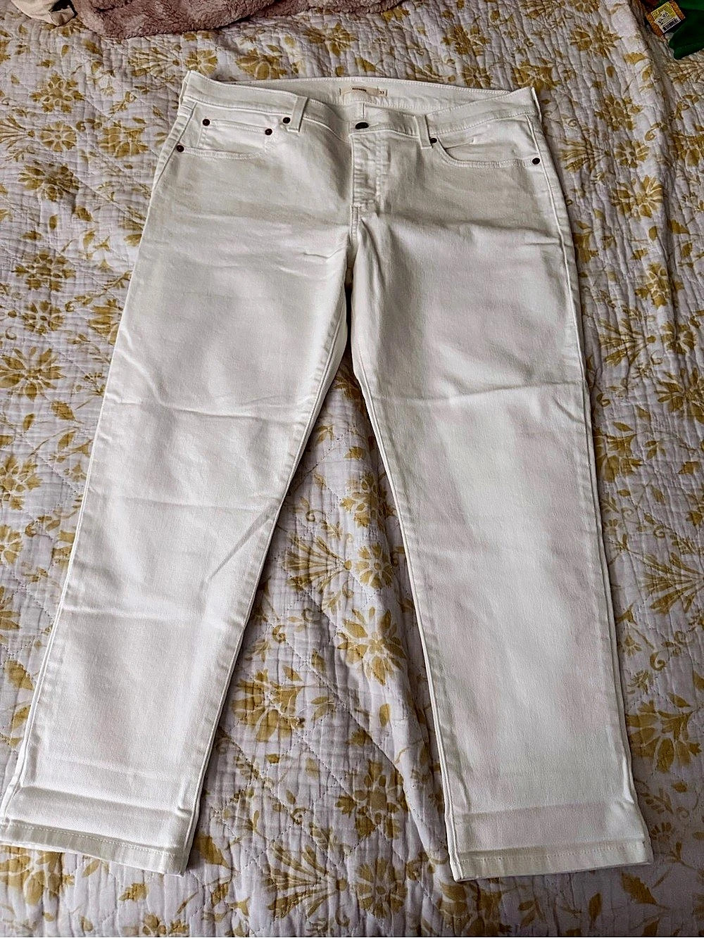 Levi's Boyfriend Mid Rise Women's Jeans Mid Rise Jeans White Waist 33